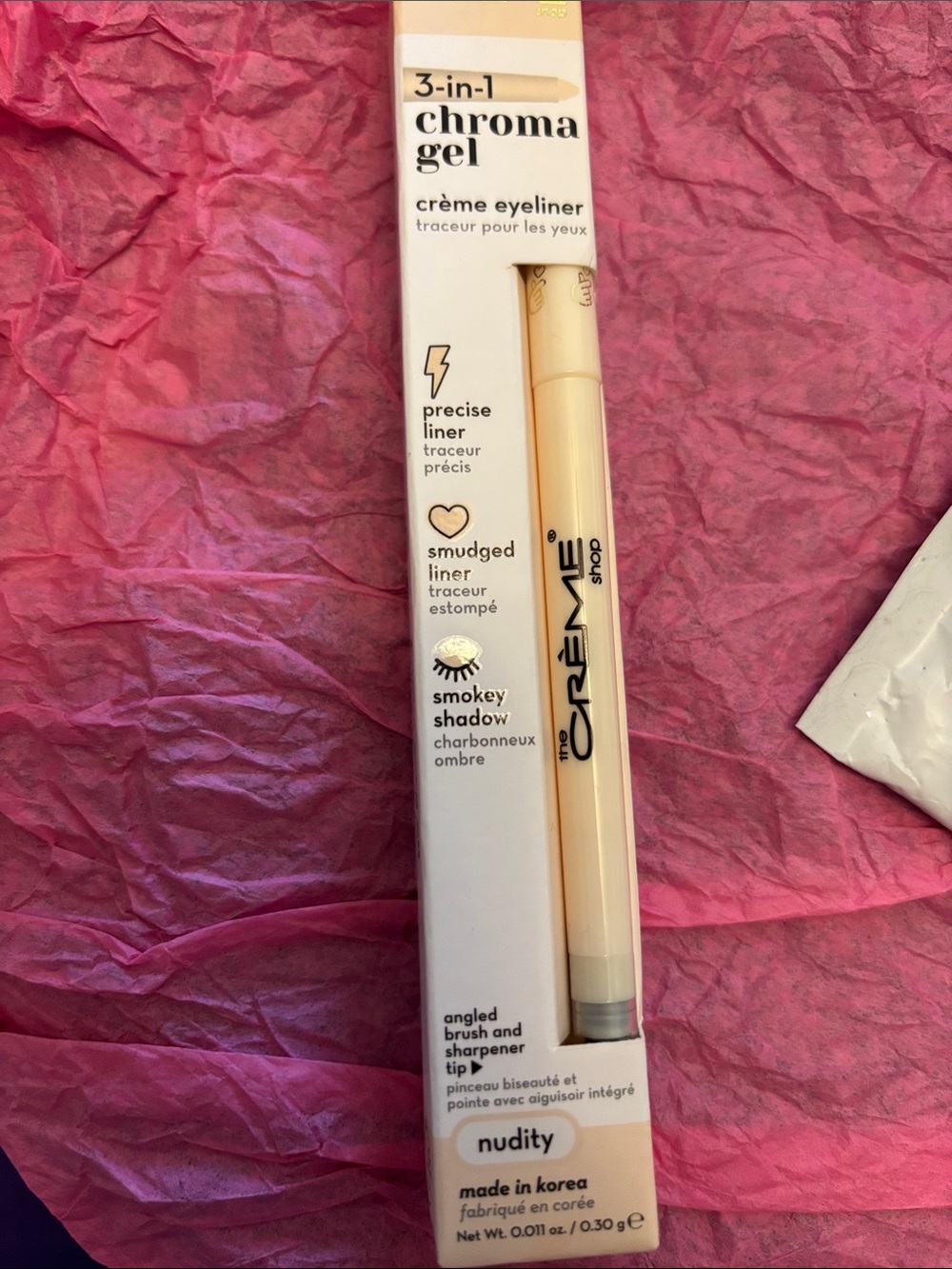 Crème Shop 3-in-1 Chroma Gel Crème Eyeliner – Nudity (Cream)